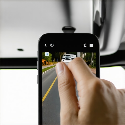 Inspection camera checking for clogs in a car sunroof drainage system